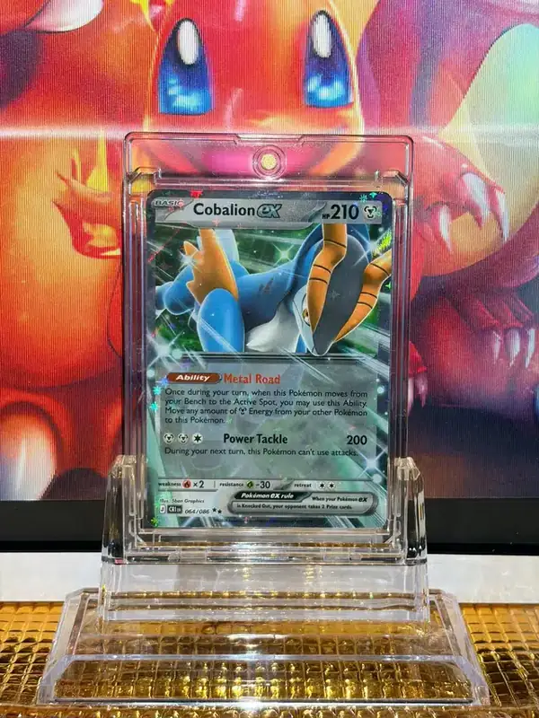 Cobalion ex Double Rare Pokémon card 064/086 illustrated by 5ban Graphics
