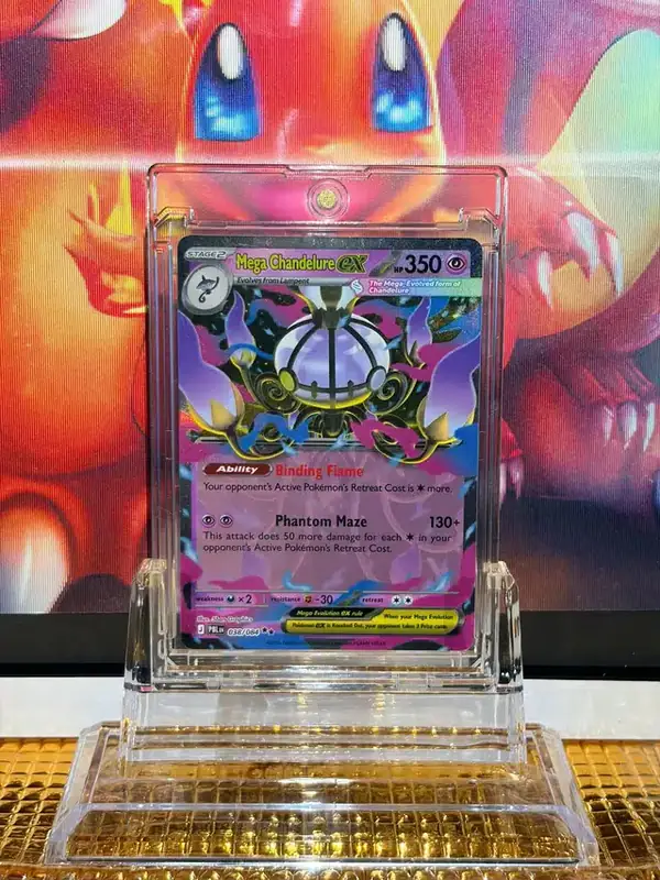 Mega Chandelure ex Double Rare Pokémon card 038/084 illustrated by 5ban Graphics