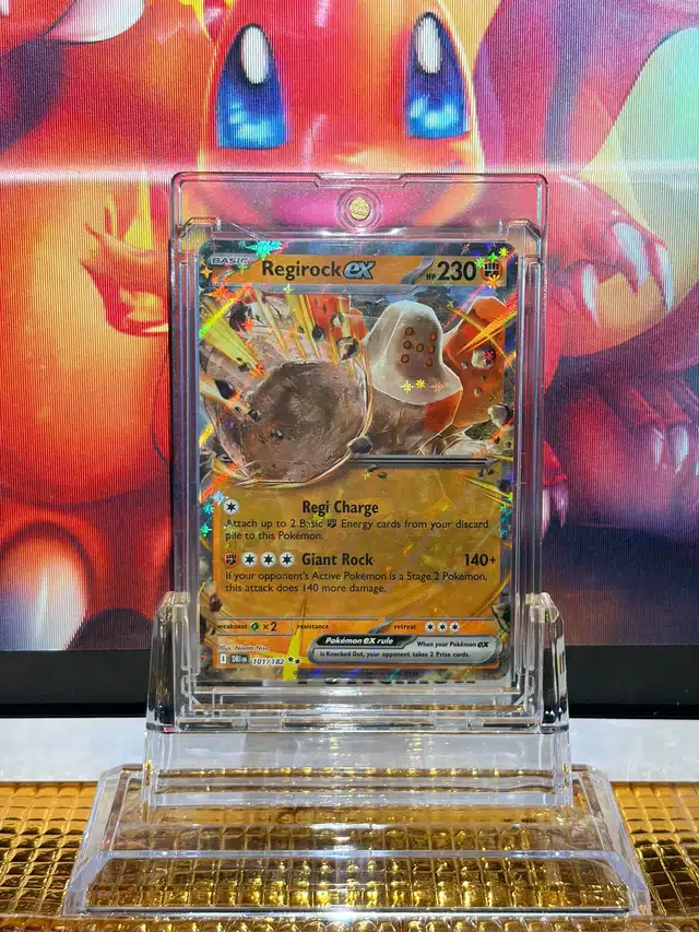 Regirock ex Double Rare Pokémon card 101/182 illustrated by Nisota Niso