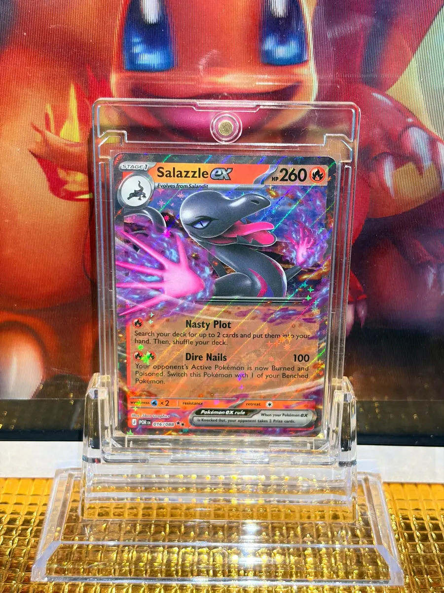 Salazzle ex Double Rare Pokémon card 016/088 illustrated by 5ban Graphics