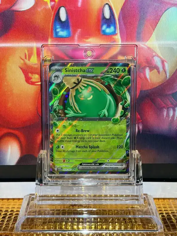 Sinistcha ex Double Rare Pokémon card 023/167 illustrated by aky CG Works