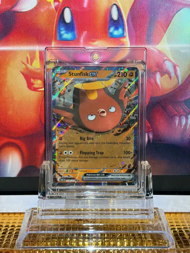 Stunfisk ex Double Rare Pokémon card 114/217 illustrated by 5ban Graphics