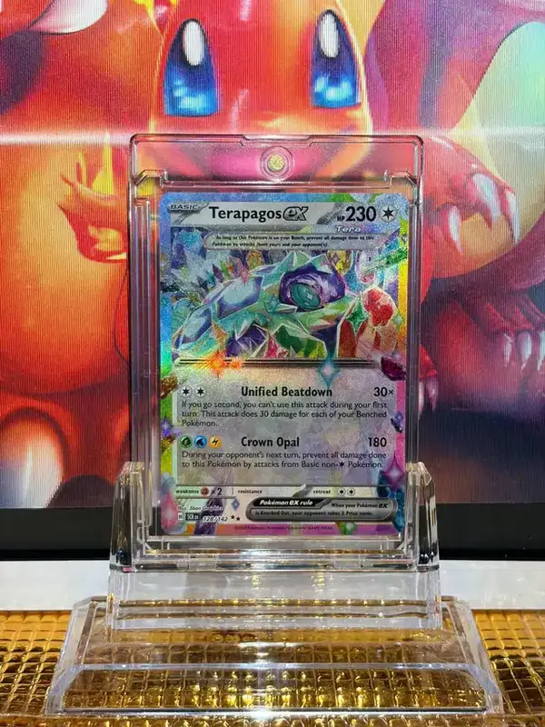 Terapagos ex Double Rare Pokémon card 128/142 illustrated by 5ban Graphics