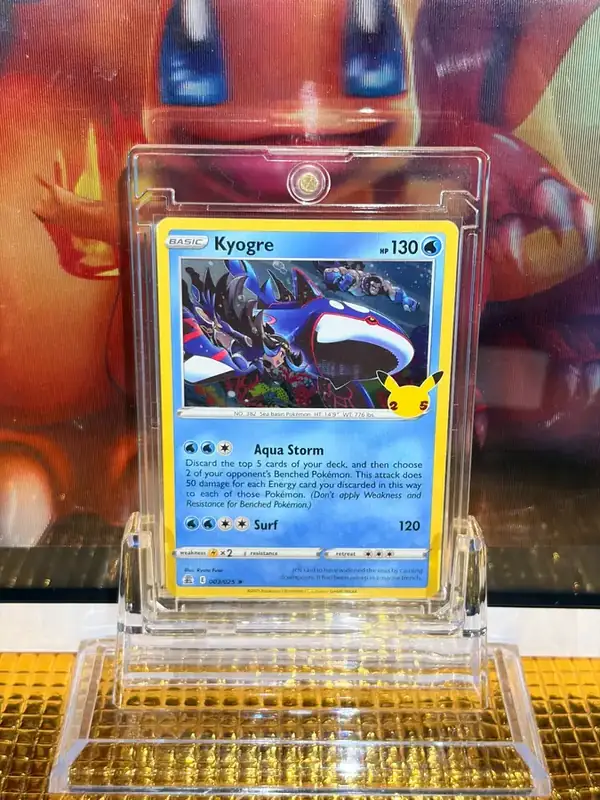 Kyogre Holo Rare Pokémon card 003/025 illustrated by Ryuta Fuse