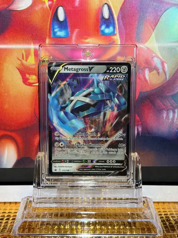 Metagross V Holo Rare V Pokémon card 112/198 illustrated by PLANETA Mochizuki