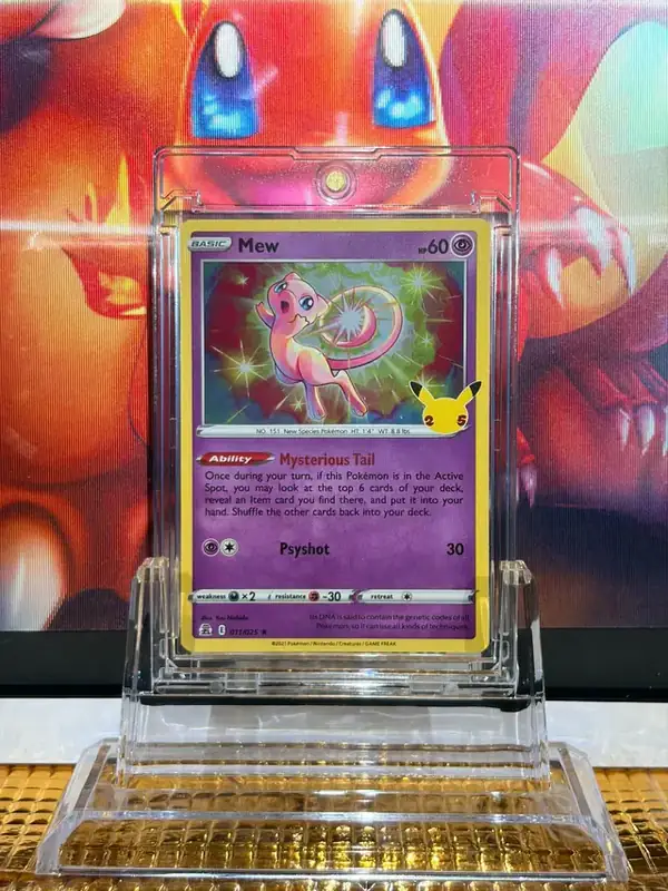 Mew Holo Rare Pokémon card 011/025 illustrated by Yuu Nishida