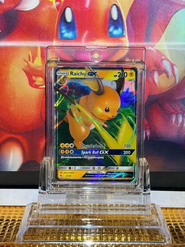 Raichu GX Holo Rare GX Pokémon card 20/68 illustrated by 5ban Graphics