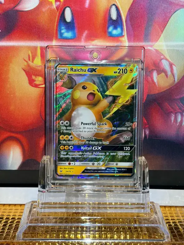 Raichu GX Holo Rare GX Pokémon card 29/73 illustrated by 5ban Graphics