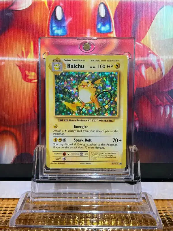 Raichu Holo Rare Pokémon card 36/108 illustrated by Ken Sugimori