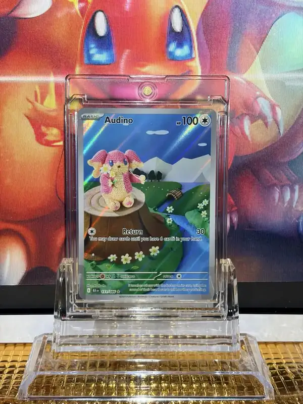 Audino Illustration Rare Pokémon card 151/086 illustrated by Asako Ito