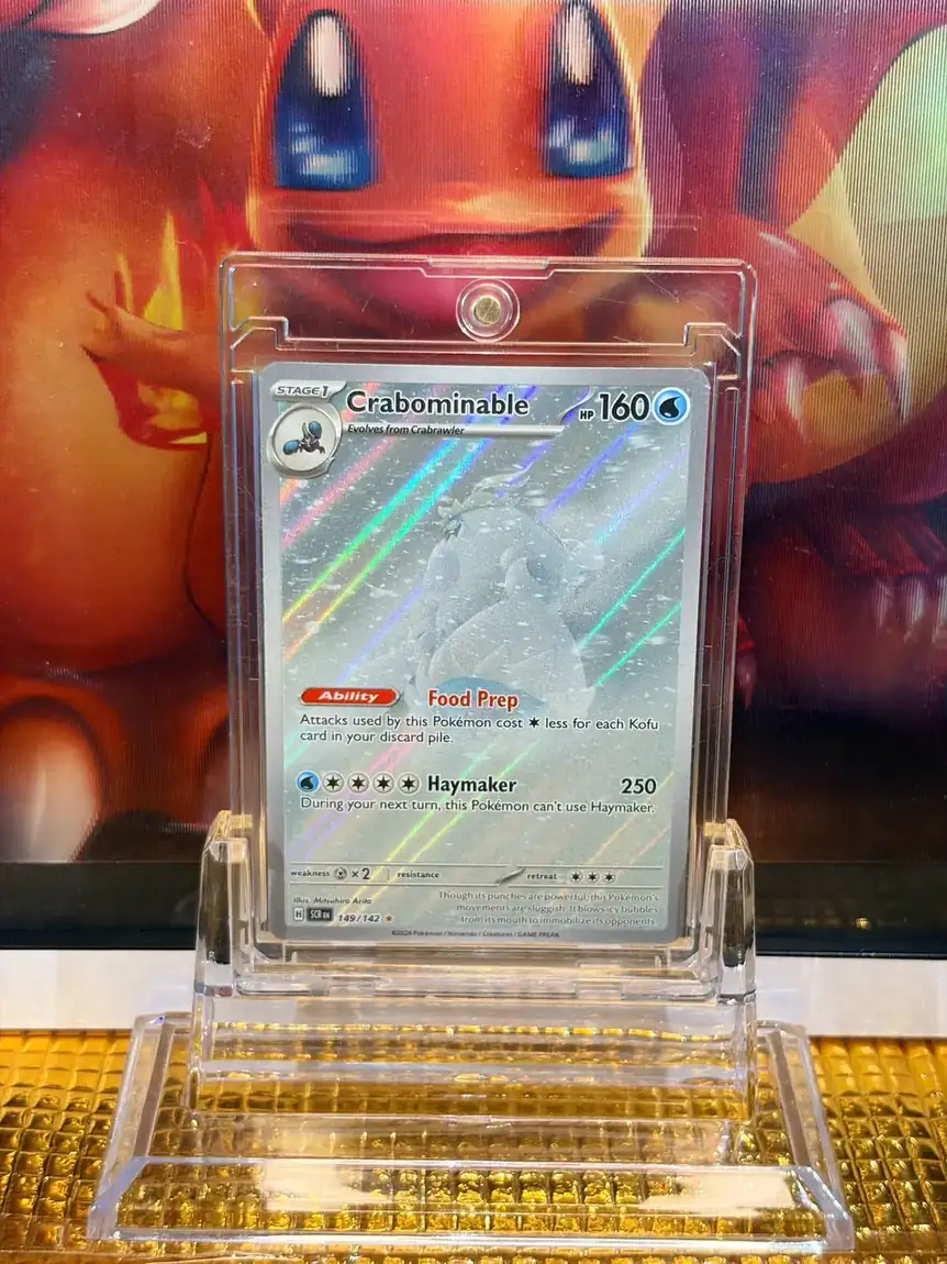 Crabominable Illustration Rare Pokémon card 149/142 illustrated by Mitsuhiro Arita