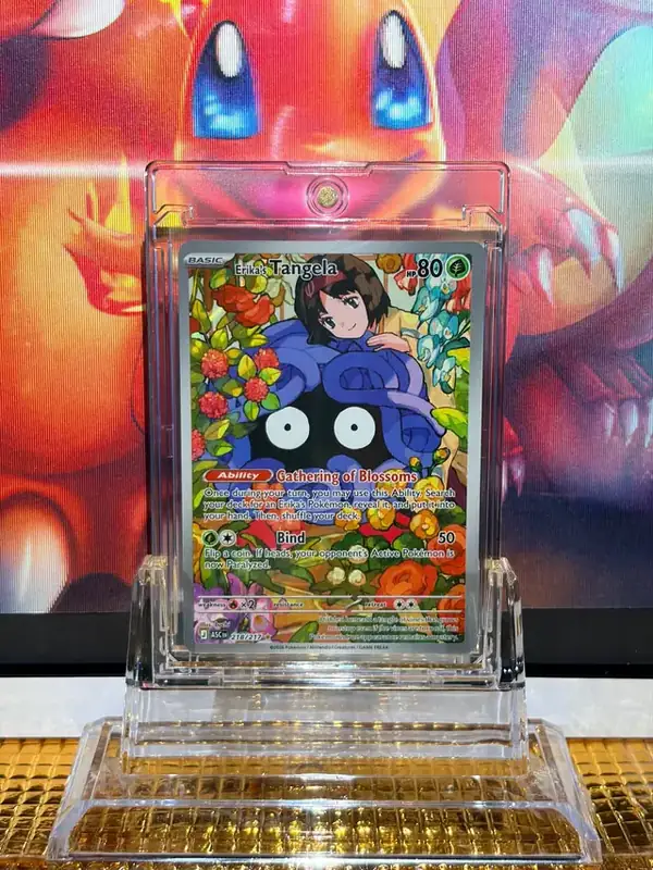 Erika's Tangela Illustration Rare Pokémon card 218/217 illustrated by buchi