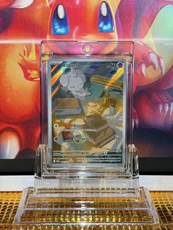 Espurr Illustration Rare Pokémon card 095/088 illustrated by MINAMINAMI Take