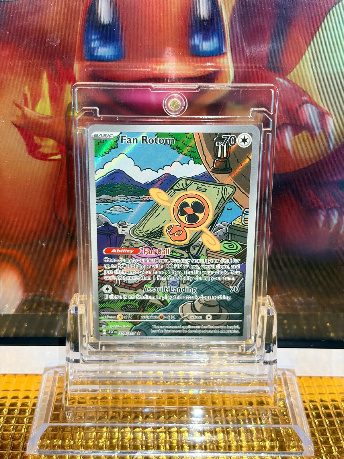 Fan Rotom Illustration Rare Pokémon card 250/217 illustrated by Yukihiro Tada