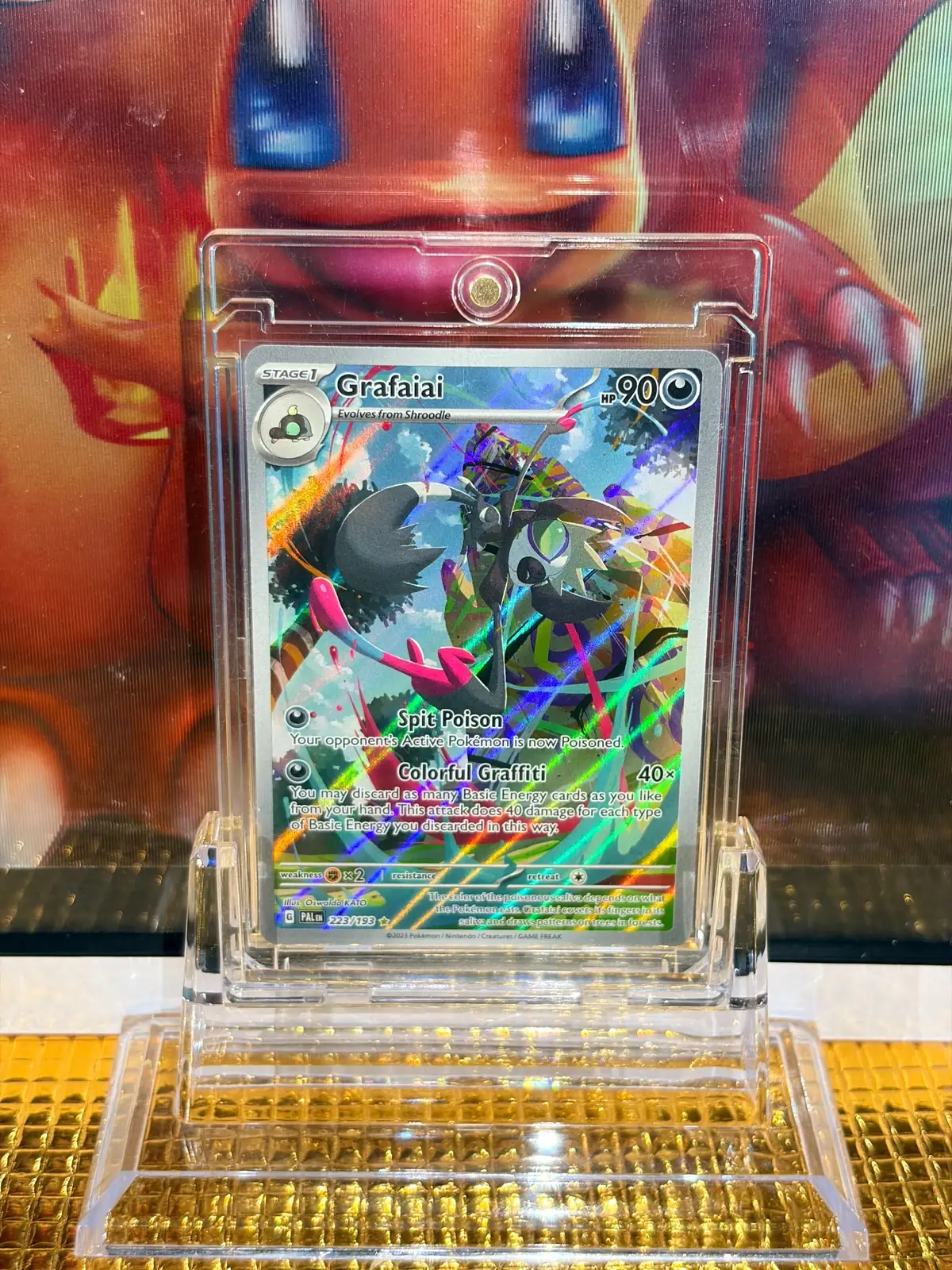 Grafaiai Illustration Rare Pokémon card 223/193 illustrated by Oswaldo KATO