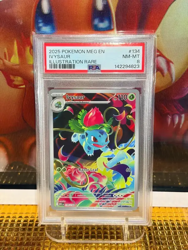 Ivysaur Illustration Rare Pokémon card 134/132 illustrated by mashu