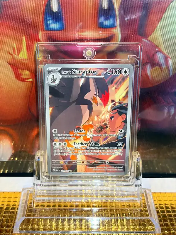 Larry's Staraptor Illustration Rare Pokémon card 249/217 illustrated by kantaro