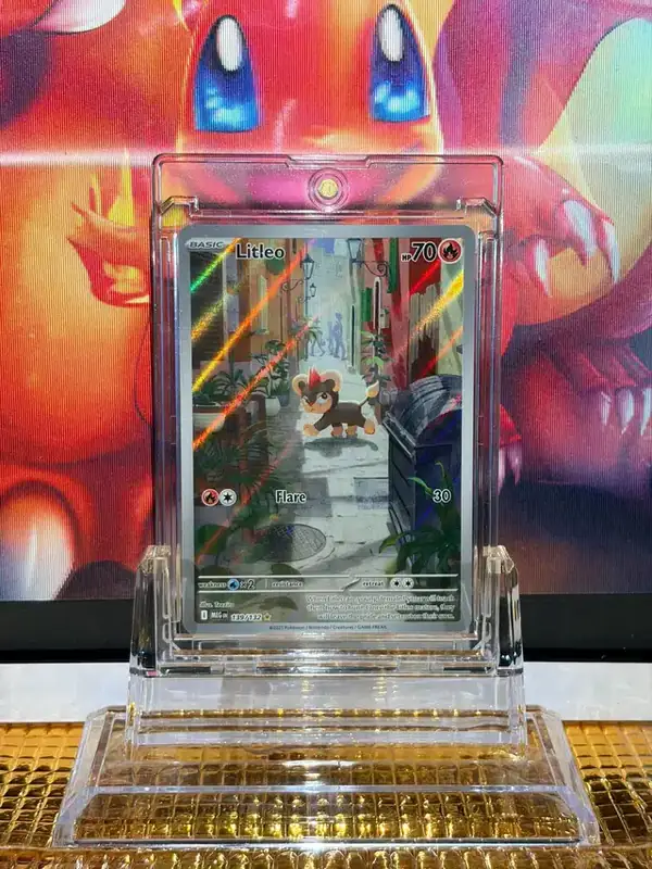 Litleo Illustration Rare Pokémon card 139/132 illustrated by Teeziro