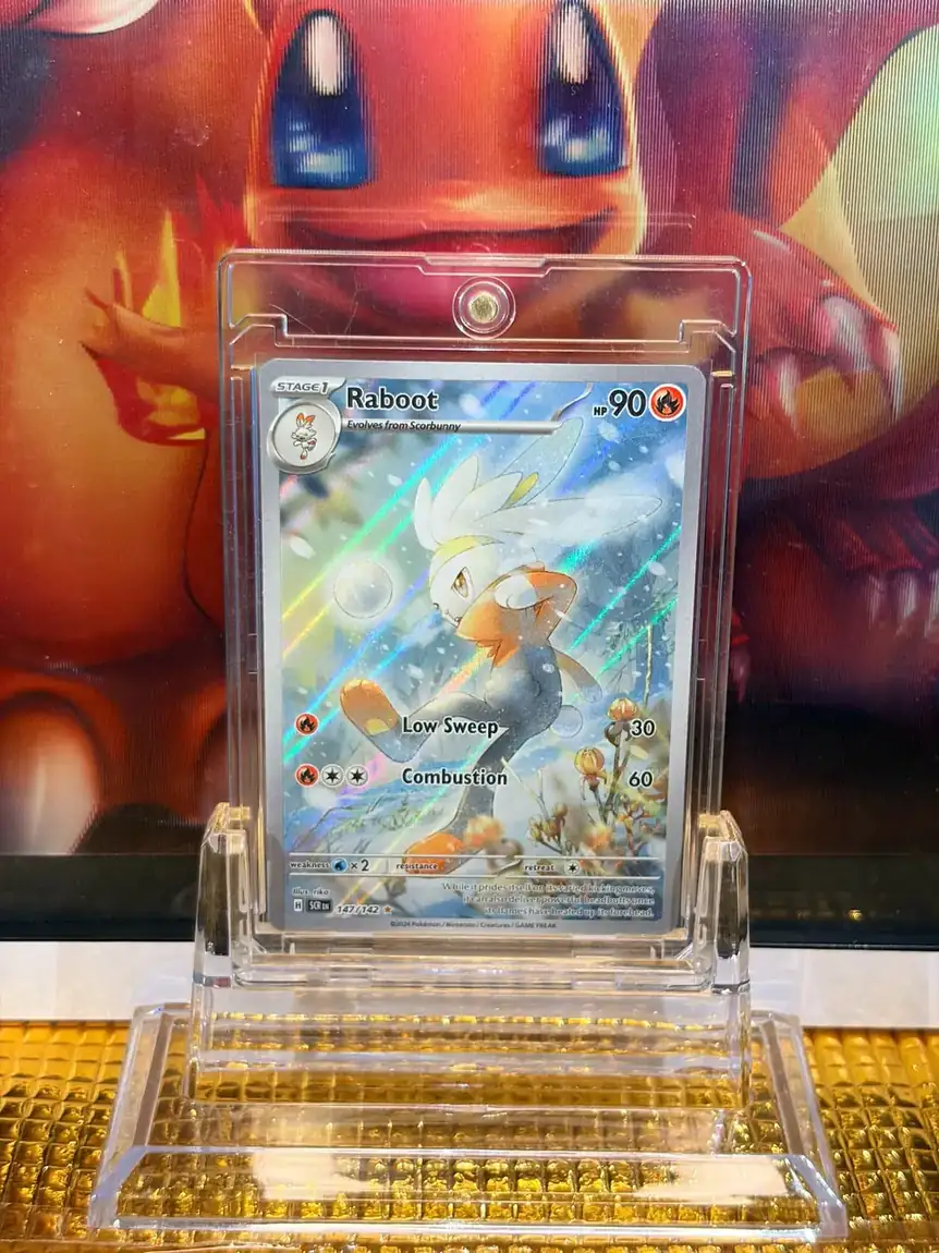 Raboot Illustration Rare Pokémon card 147/142 illustrated by rika