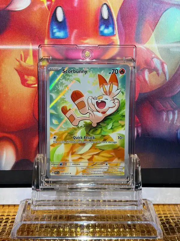 Scorbunny Illustration Rare Pokémon card 225/217 illustrated by Yuu Nishida