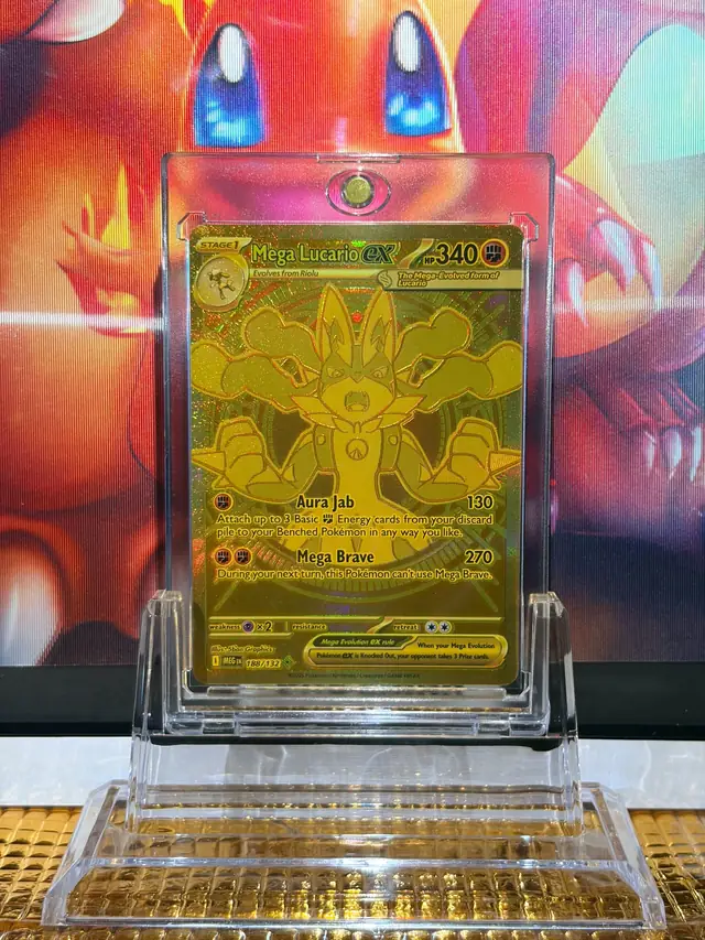 Mega Lucario ex collector card 188/132