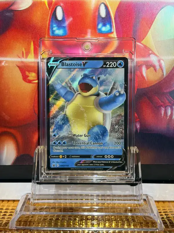 Blastoise V Promo Rare Pokémon card SWSH101 illustrated by 5ban Graphics