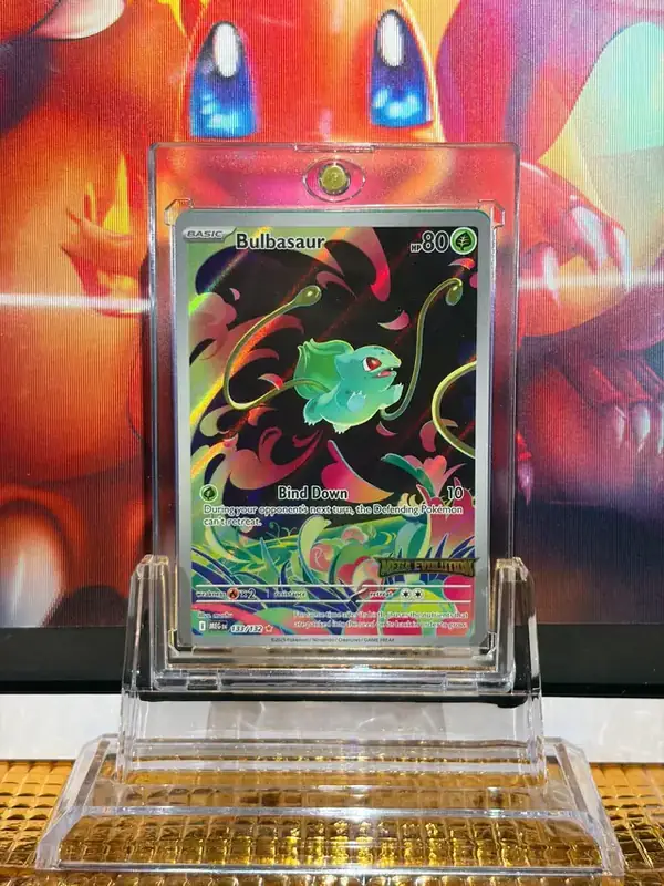 Bulbasaur Promo Rare — Stamped Illustration Rare Pokémon card 133/132 illustrated by mashu