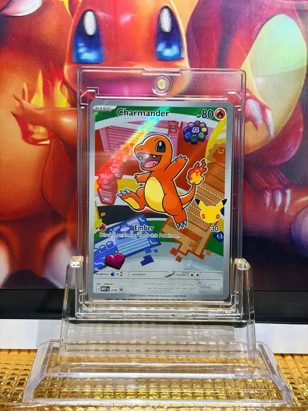 Charmander Promo Rare Pokémon card 038 illustrated by Saboteri