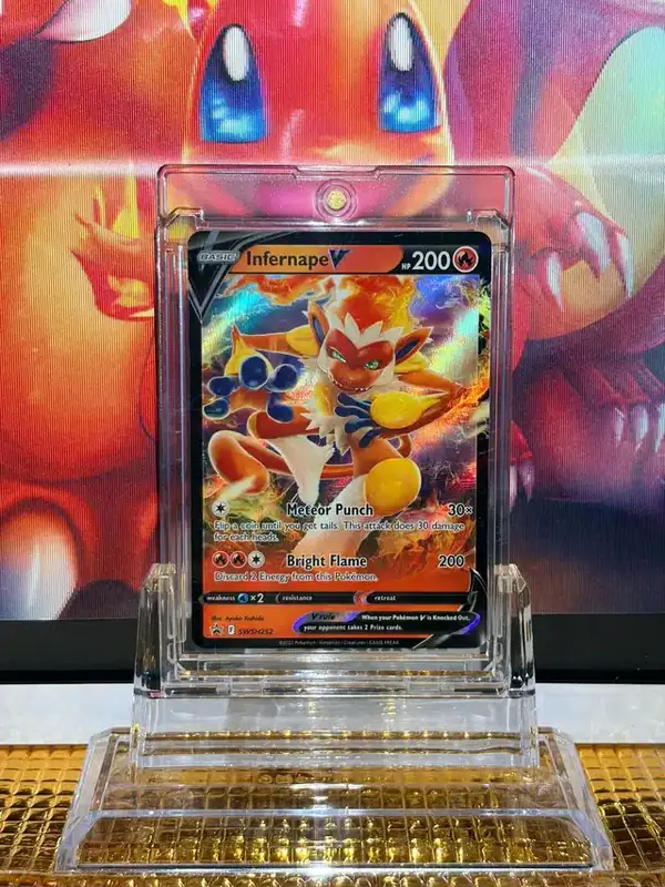 Infernape V Promo Rare Pokémon card SWSH252