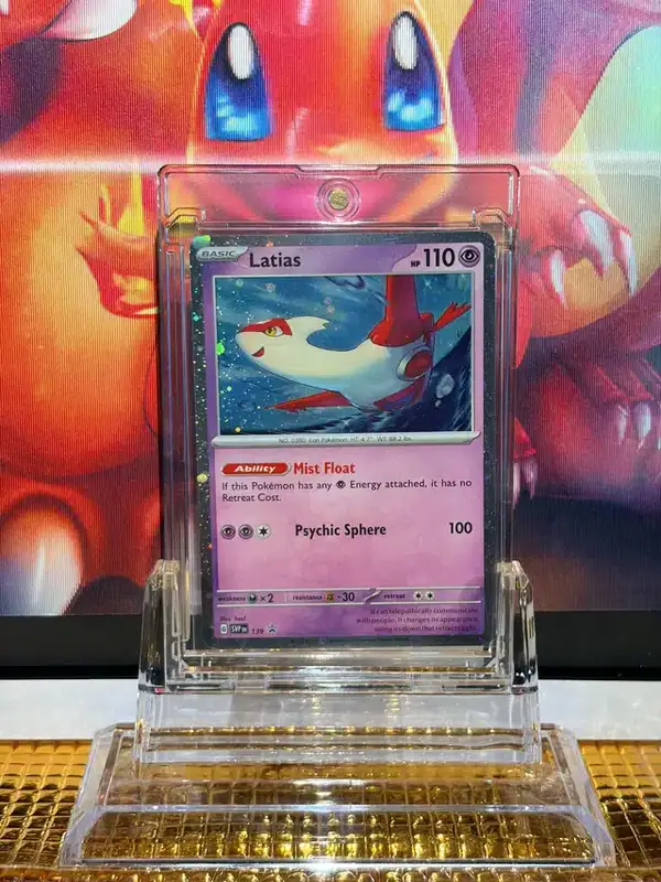 Latias Promo Rare Pokémon card 139 illustrated by hncl