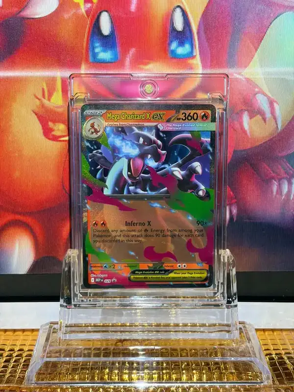 Mega Charizard X ex Promo Rare Pokémon card 029 illustrated by takuyoa