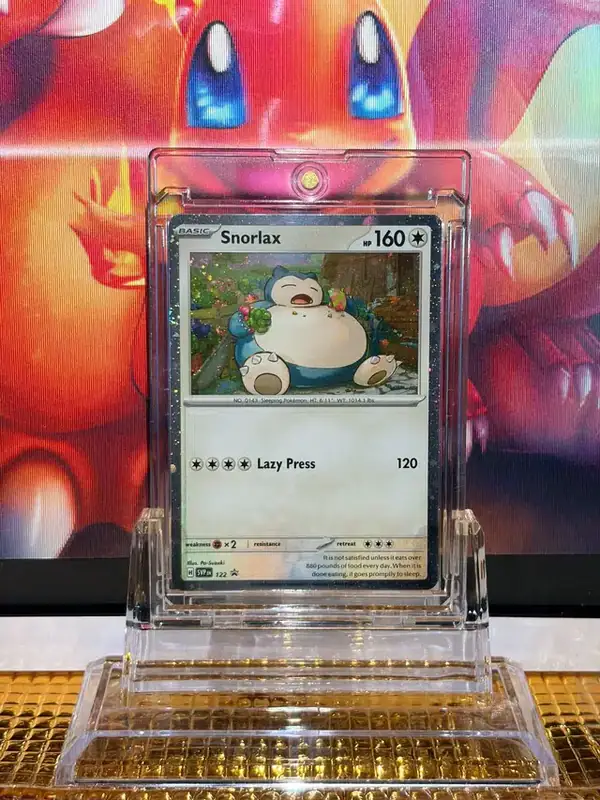 Snorlax Promo Rare Pokémon card 122 illustrated by Po-Suzuki