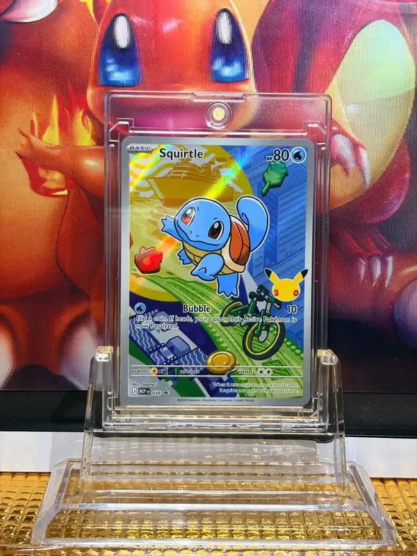 Squirtle Promo Rare Pokémon card 039 illustrated by Saboteri