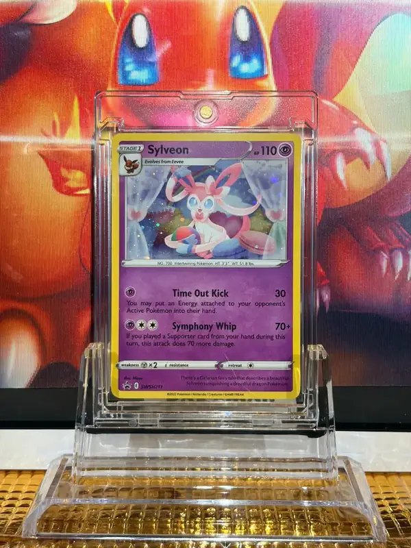 Sylveon Promo Rare Pokémon card SWSH211 illustrated by Mizue