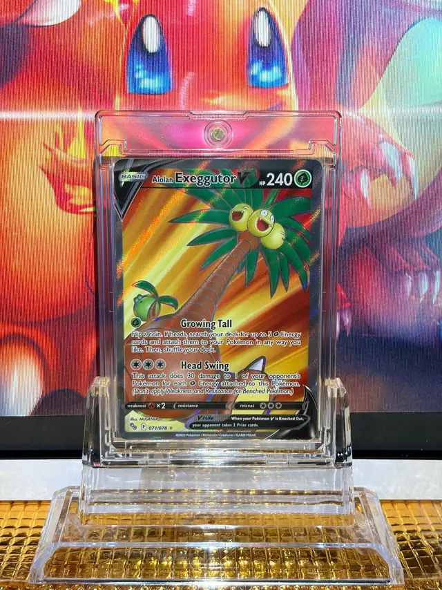 Alolan Exeggutor V Ultra Rare Pokémon card 071/078 illustrated by MUGENUP