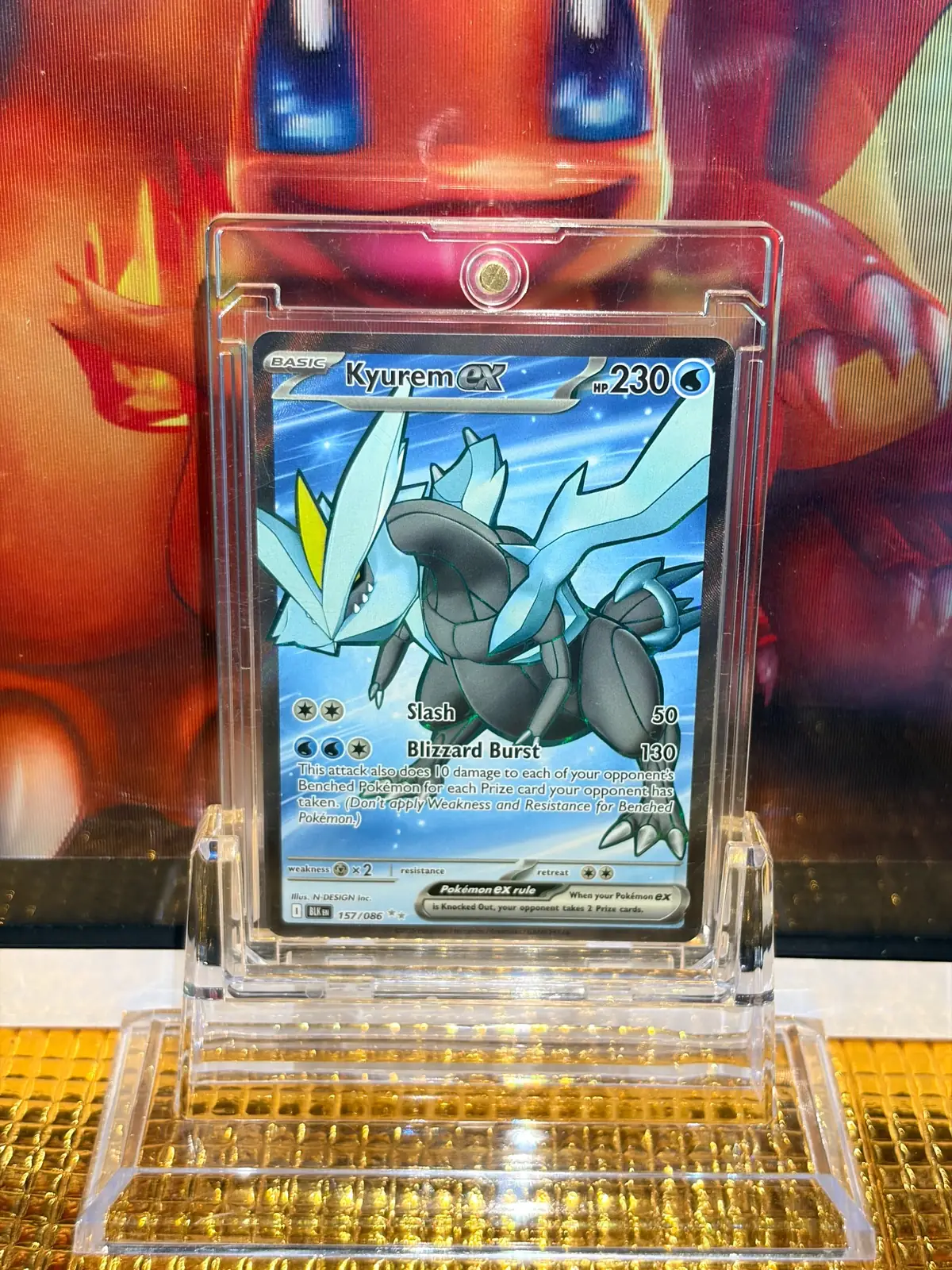 Kyurem ex Ultra Rare Pokémon card 157/086 illustrated by N-DESIGN Inc.