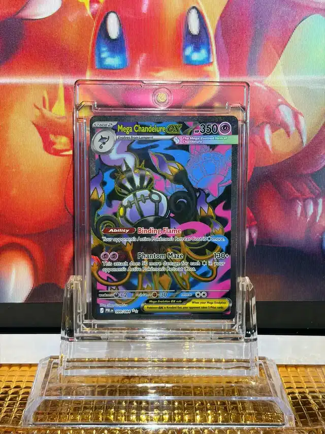 Mega Chandelure ex Ultra Rare Pokémon card 099/084 illustrated by 5ban Graphics