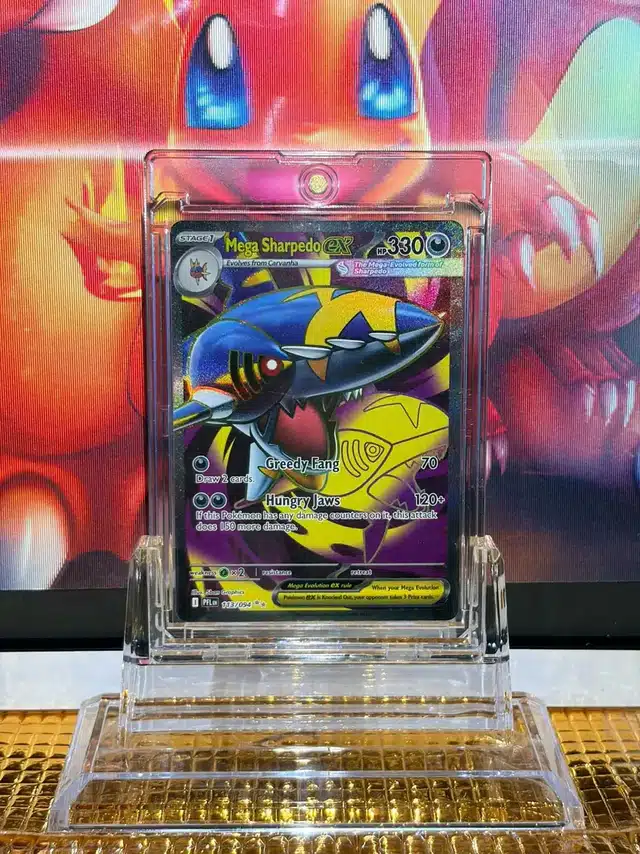 Mega Sharpedo ex Ultra Rare Pokémon card 113/094 illustrated by 5ban Graphics