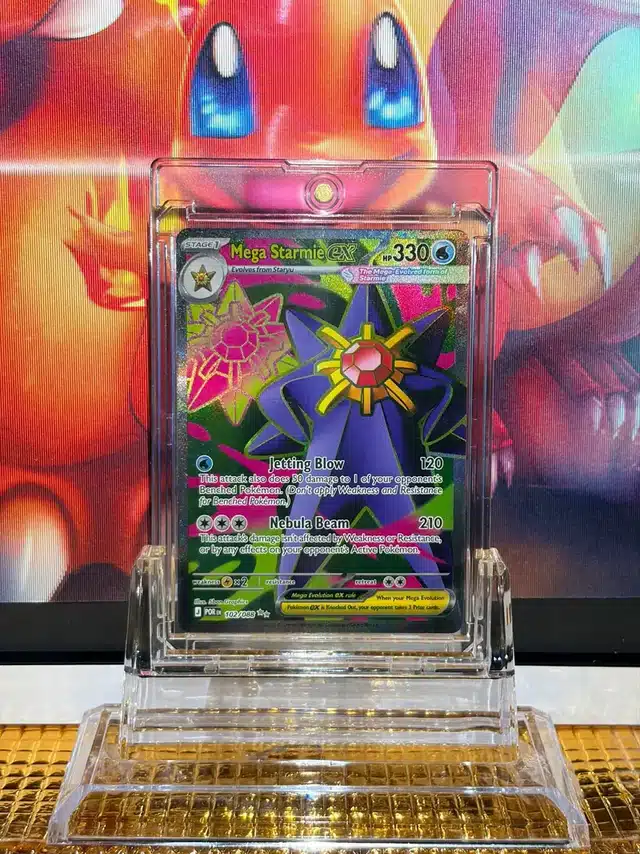 Mega Starmie ex Ultra Rare Pokémon card 102/088 illustrated by 5ban Graphics
