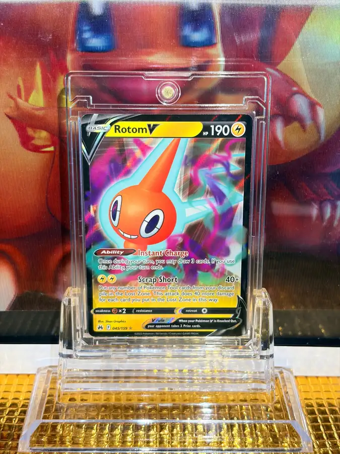 Rotom V Ultra Rare Pokémon card 045/159 illustrated by 5ban Graphics