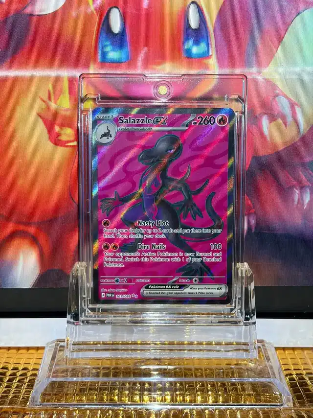 Salazzle ex Ultra Rare Pokémon card 101/088 illustrated by 5ban Graphics