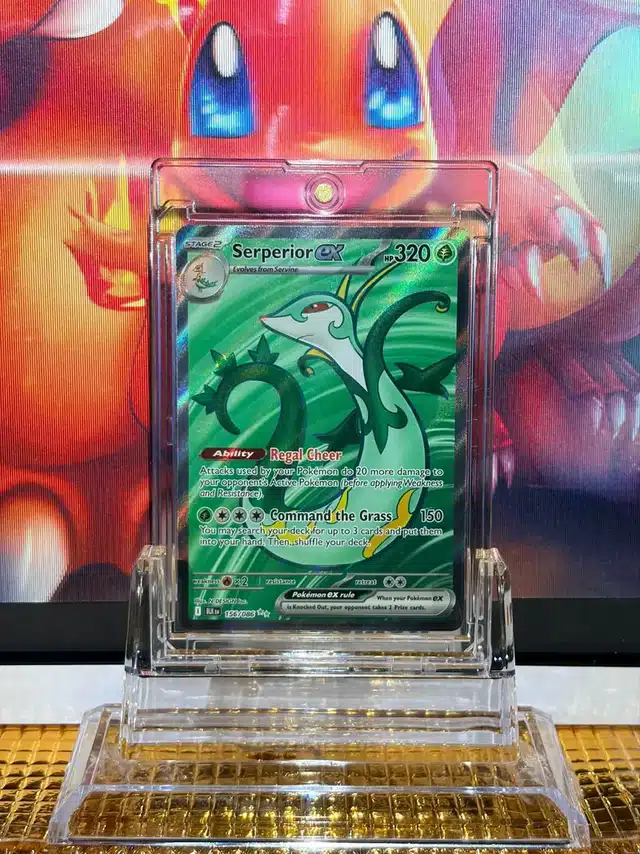 Serperior ex Ultra Rare Pokémon card 156/086 illustrated by N-DESIGN Inc.