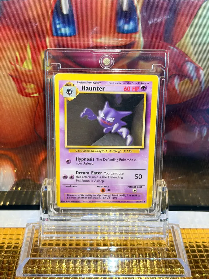 Haunter Uncommon Pokémon card 29/102 illustrated by Keiji Kinebuchi